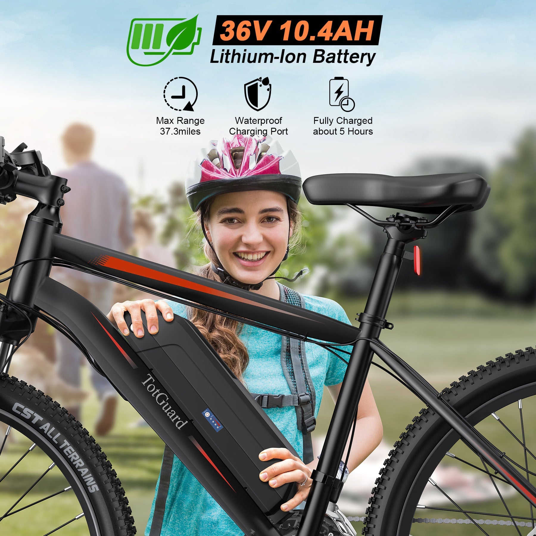 TotGuard T-266 Adult Commuter Electric Mountain Bike - TotGuard