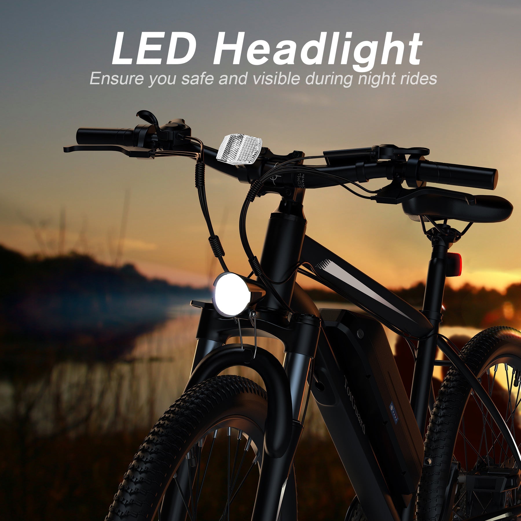 TotGuard T-266 Adult Commuter Electric Mountain Bike - TotGuard