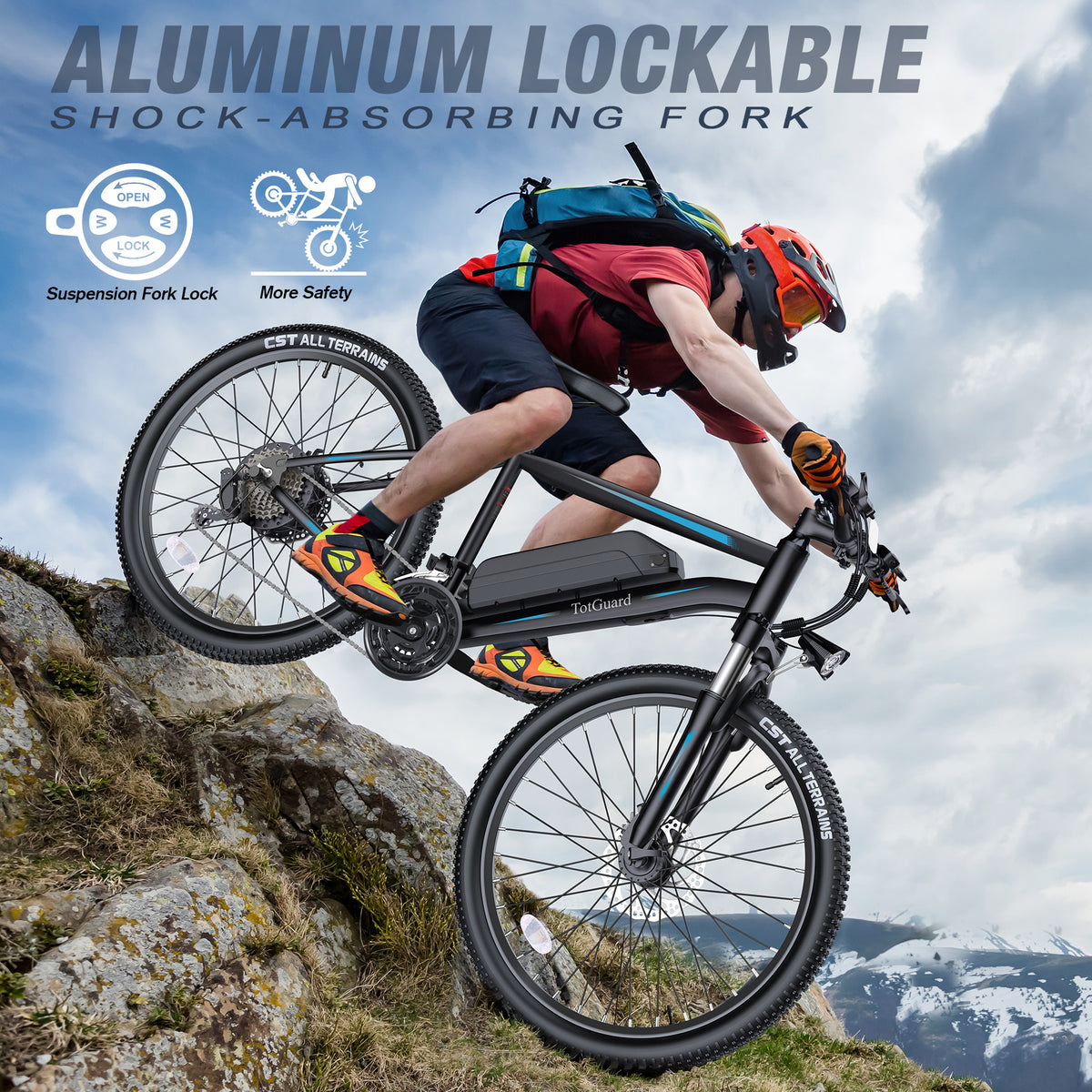 TotGuard Chaser Adult Commuter Electric Mountain Bike - TotGuard