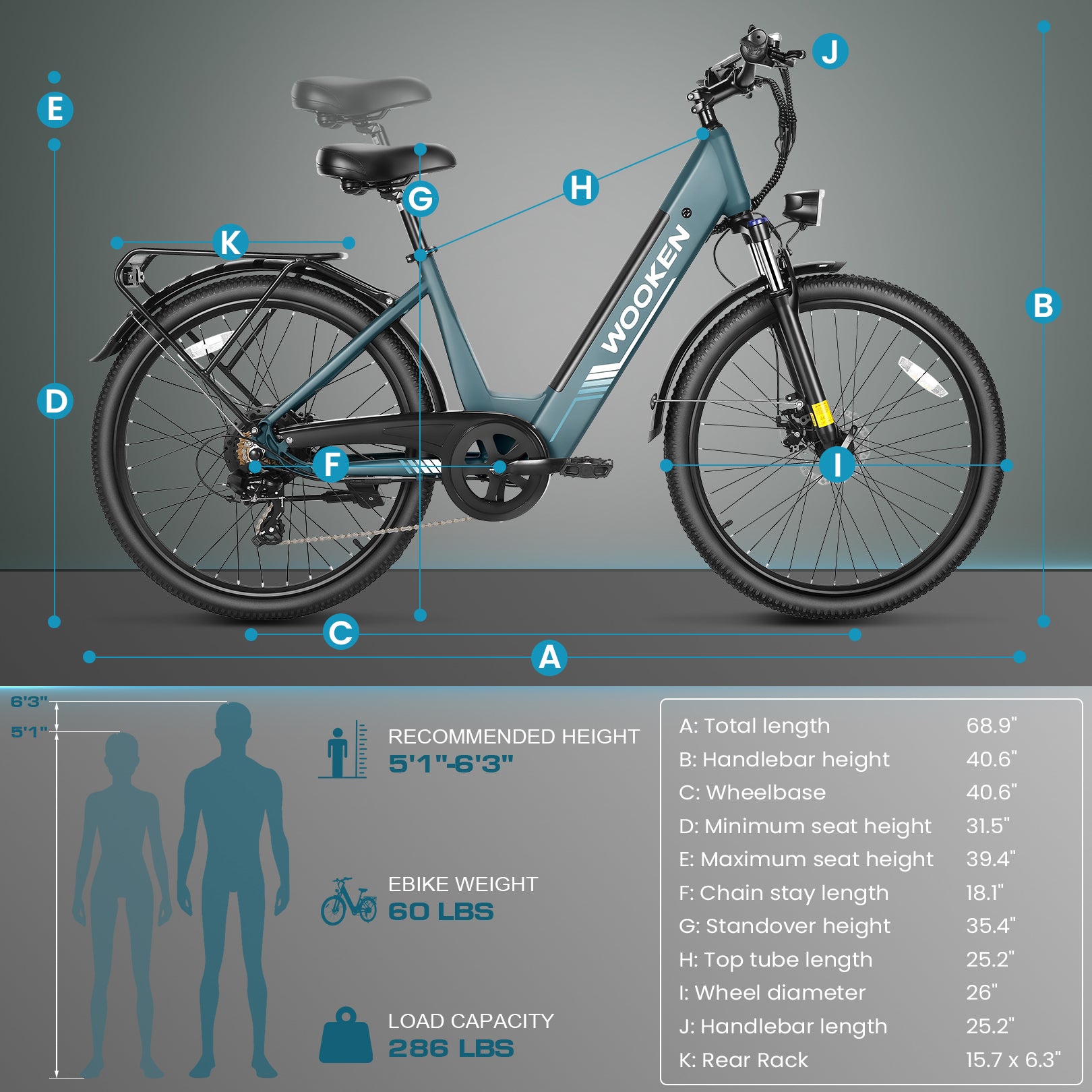 TotGuard PRSWK21 Step Through Commuter Electric Bike