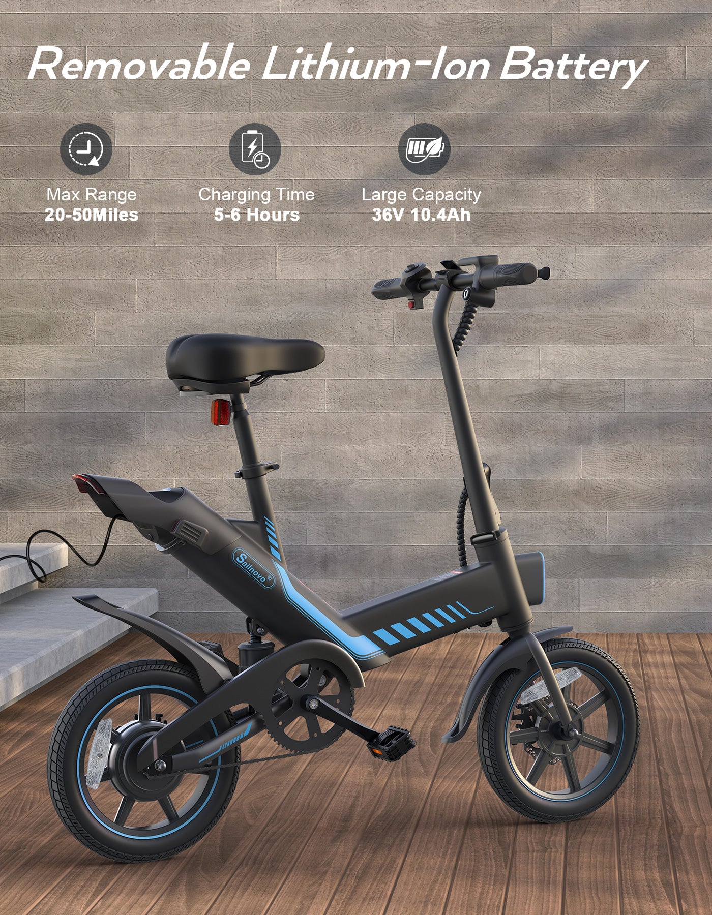 TotGuard Sailnovo Urban Commuter Folding Electric Bike - TotGuard