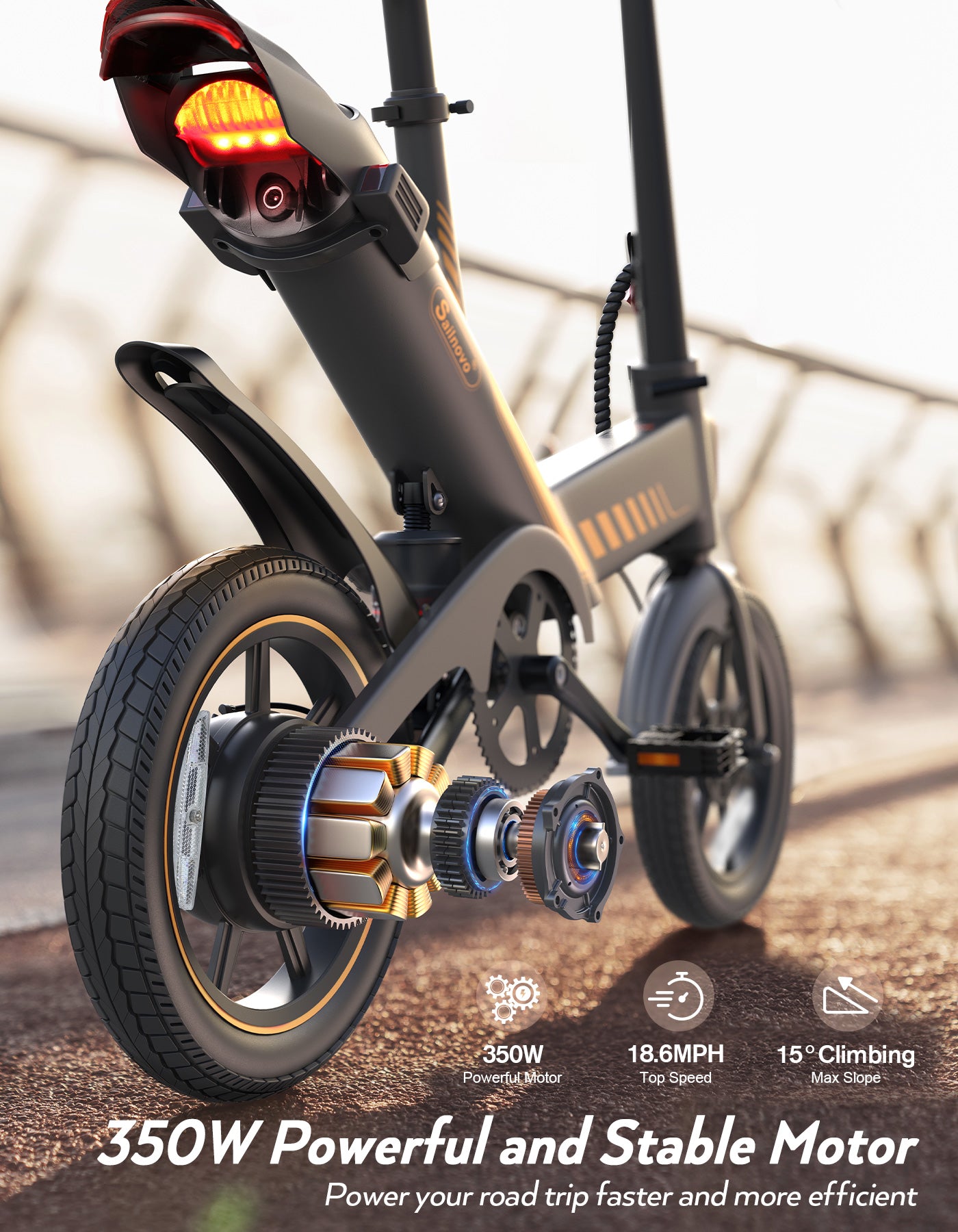 TotGuard Sailnovo Urban Commuter Folding Electric Bike - TotGuard