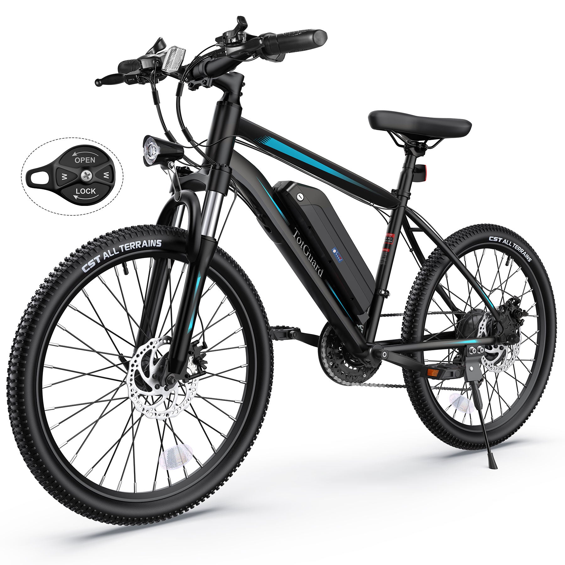 TotGuard Rider Adult Commuter Electric Mountain Bike - TotGuard