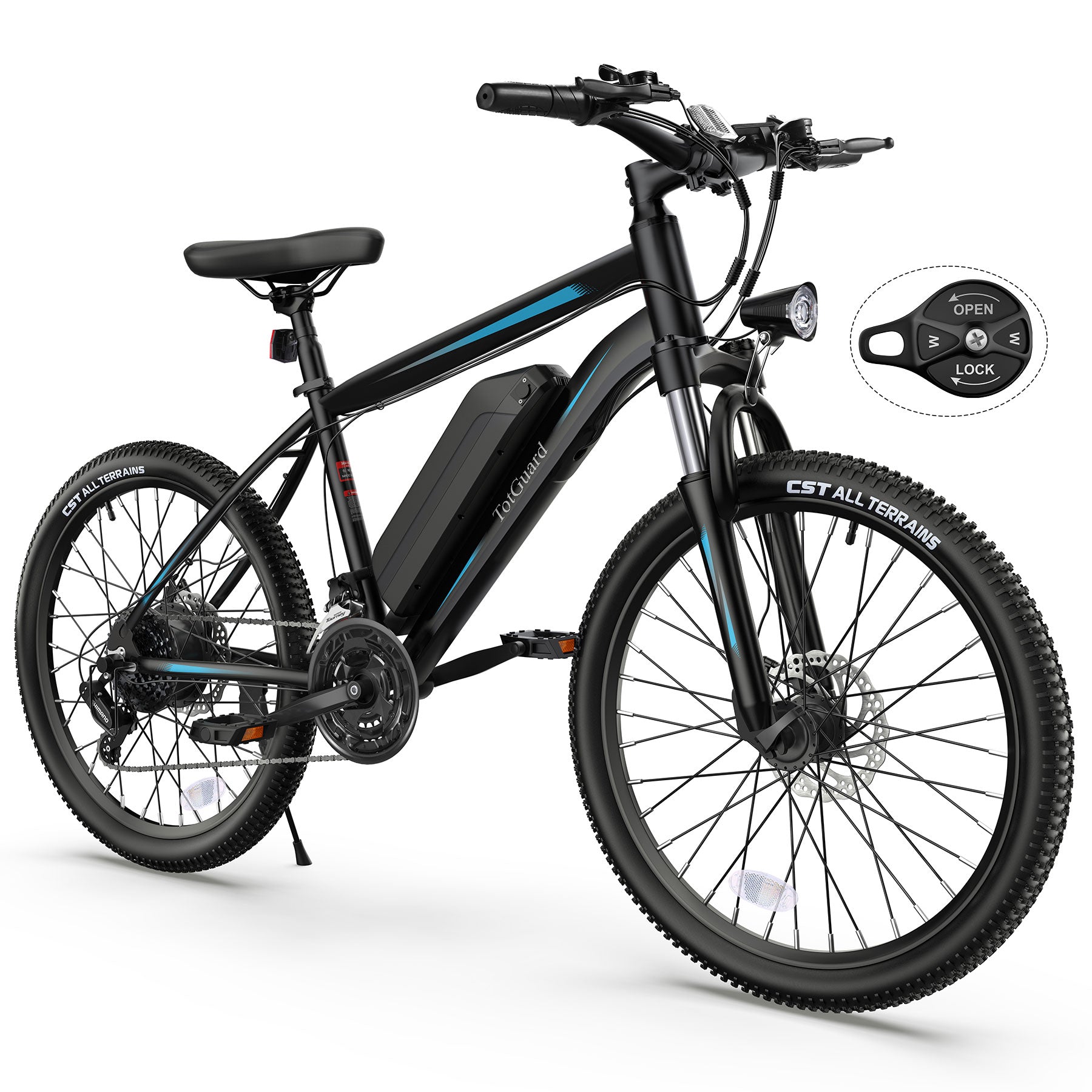 TotGuard Rider Adult Commuter Electric Mountain Bike - TotGuard