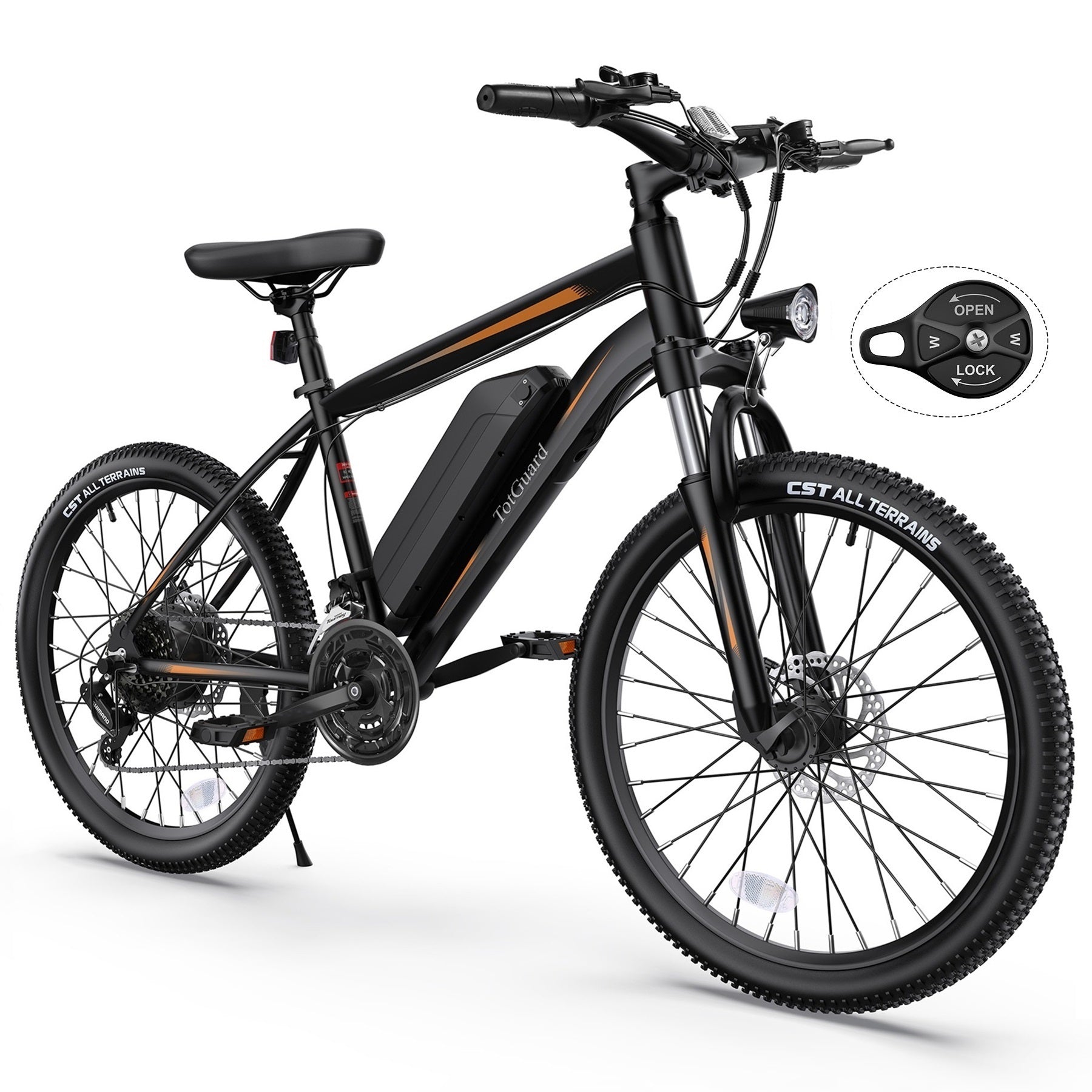 TotGuard Rider Adult Commuter Electric Mountain Bike - TotGuard