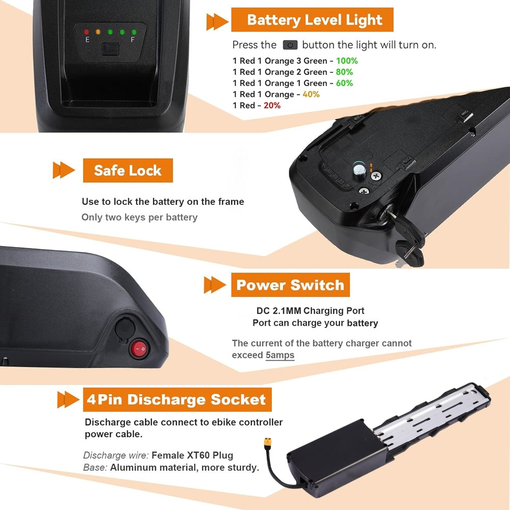 TotGuard Electric Bike Battery for Rider Max - TotGuard