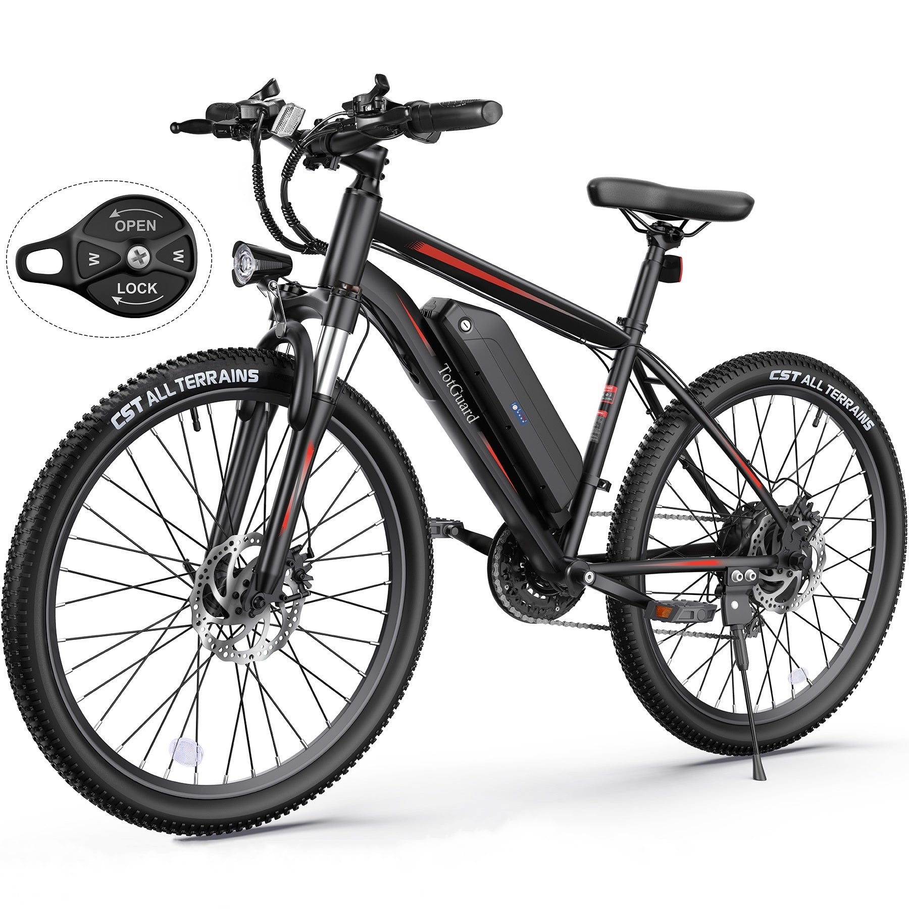 TotGuard Rider Max Adult Adventure Electric Mountain Bike - TotGuard