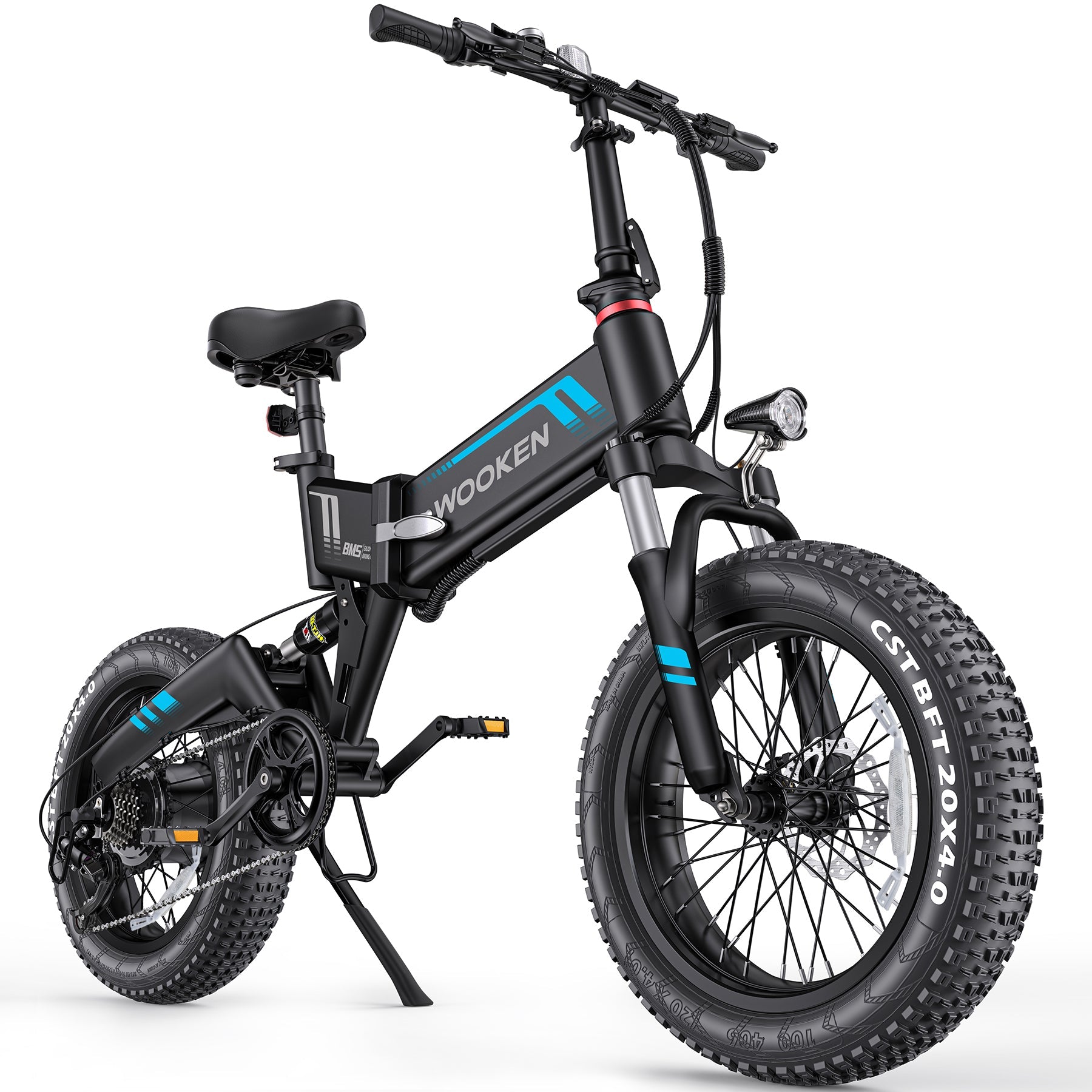 TotGuard W-206 Full Suspension Folding Fat Tire Electric Bike - TotGuard