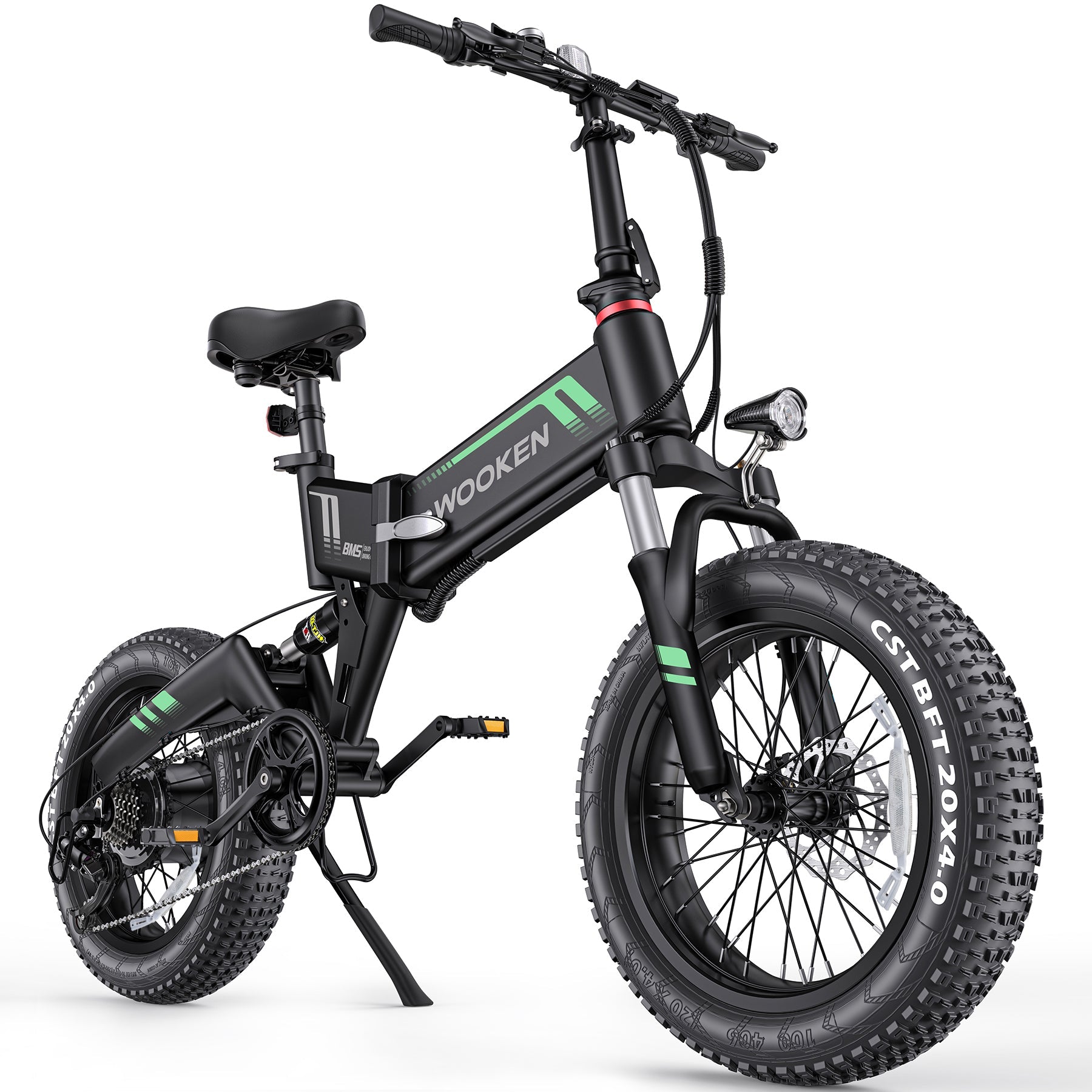 TotGuard W-206 Full Suspension Folding Fat Tire Electric Bike - TotGuard