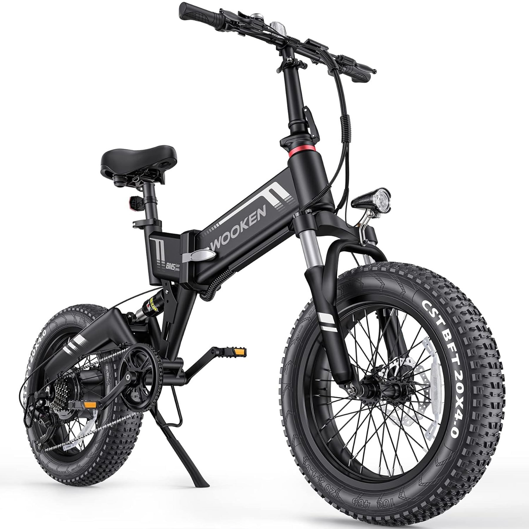 TotGuard W-206 Full Suspension Folding Fat Tire Electric Bike - TotGuard