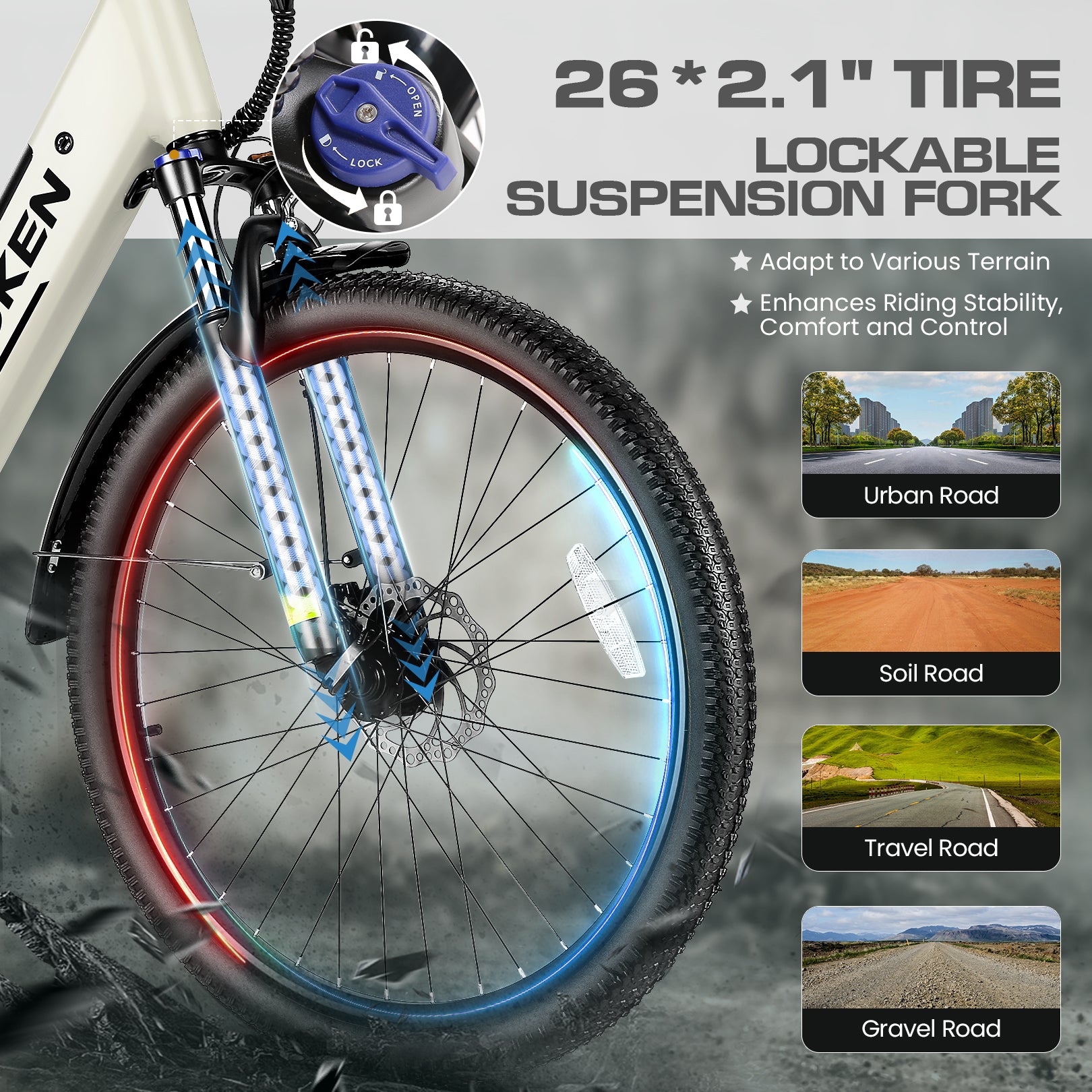 TotGuard PRSWK21 Step Through Commuter Electric Bike