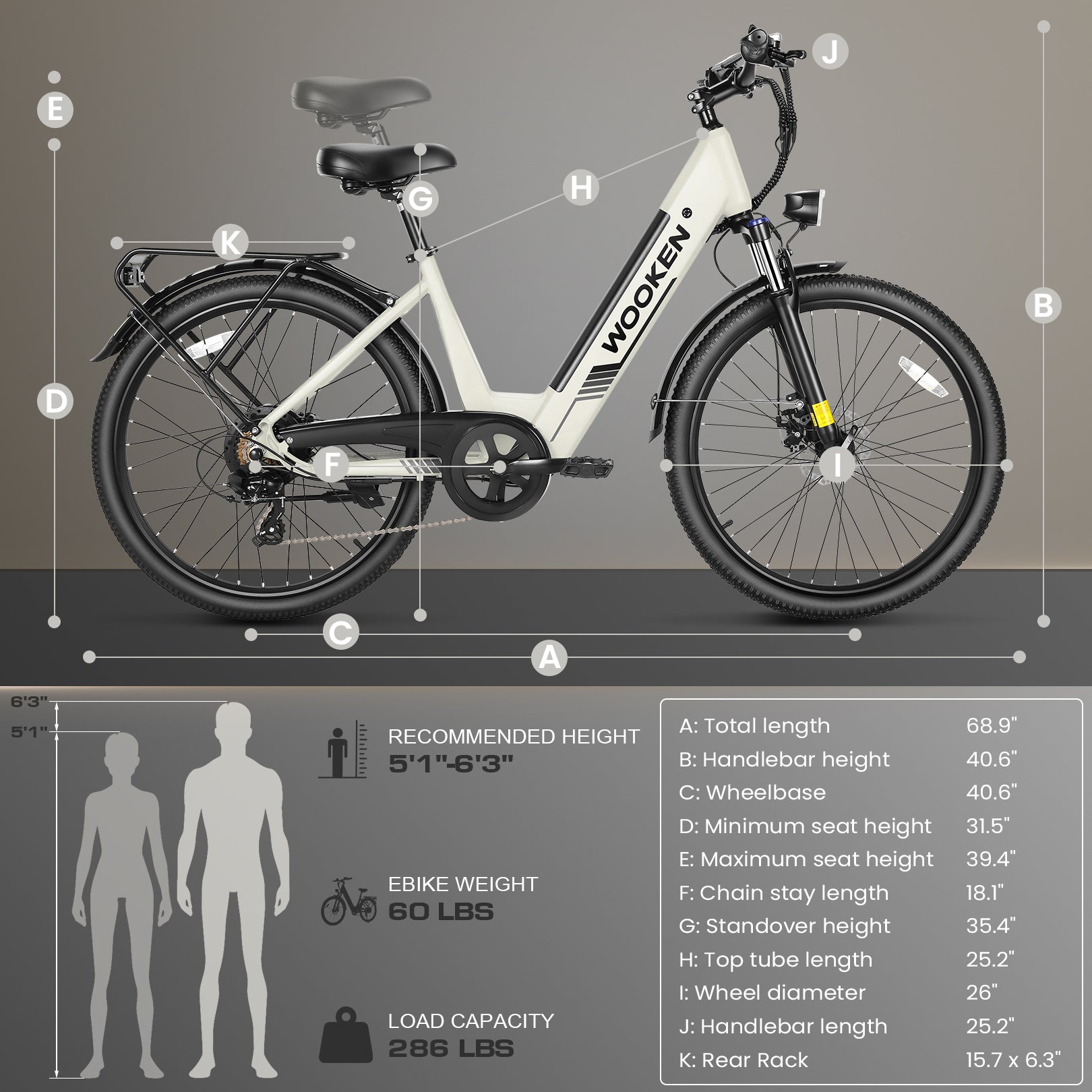 TotGuard PRSWK21 Step Through Commuter Electric Bike