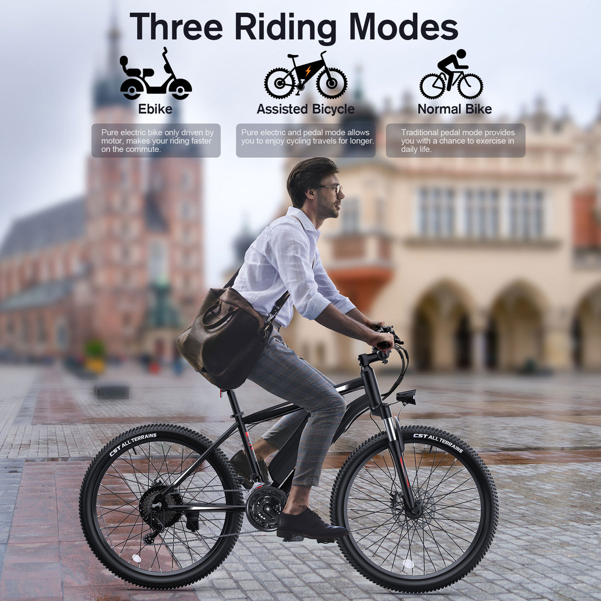 TotGuard Trekker Hardtail Trail Electric Mountain Bike - TotGuard