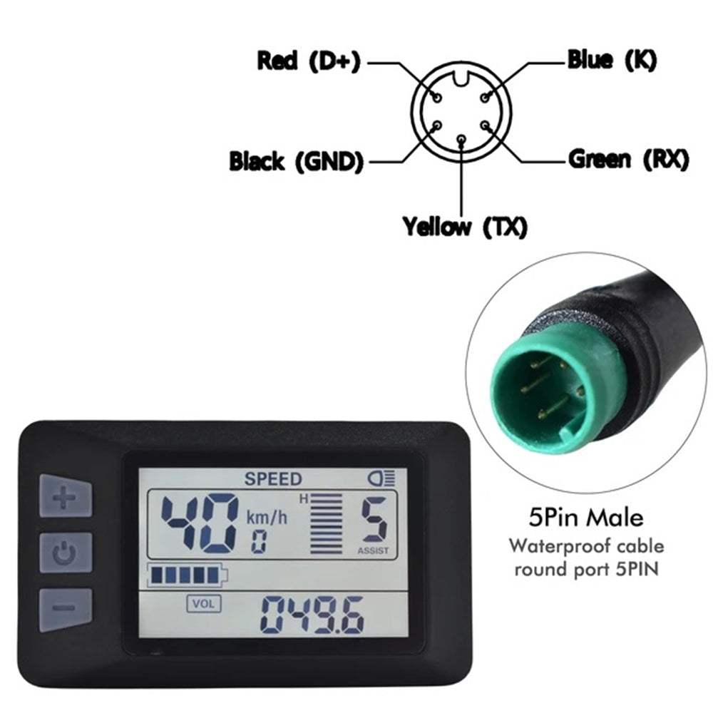 TotGuard Electric Bike LCD Display Meter - TotGuard