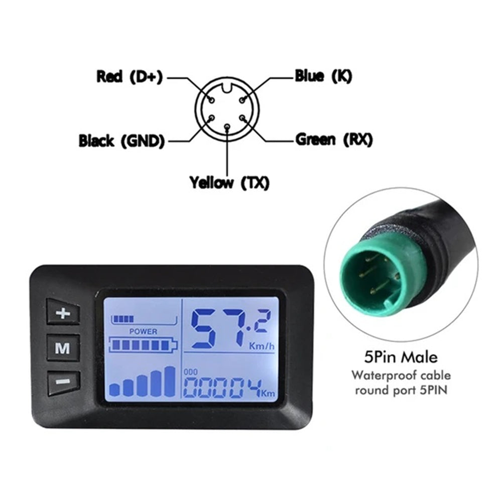 TotGuard Electric Bike LCD Display Meter - TotGuard